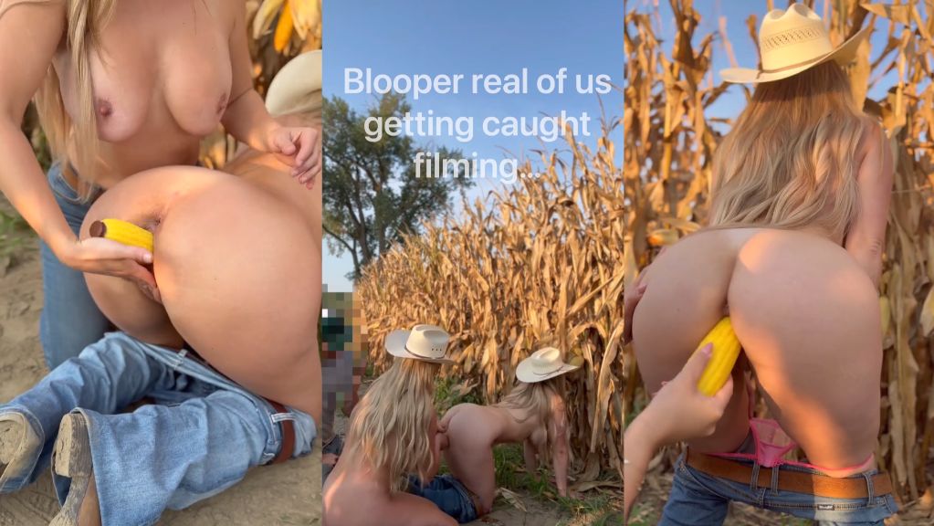 Emma Claire And Aspen Hunter Wild Corn Cob Pussy Play In Field Onlyfans Video Leaked