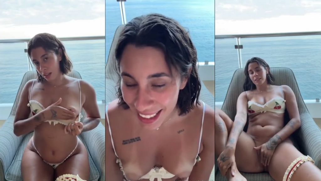 Fernanda Mota Farhat Jerk Off On A Beachfront Balcony Onlyfans Video Leaked