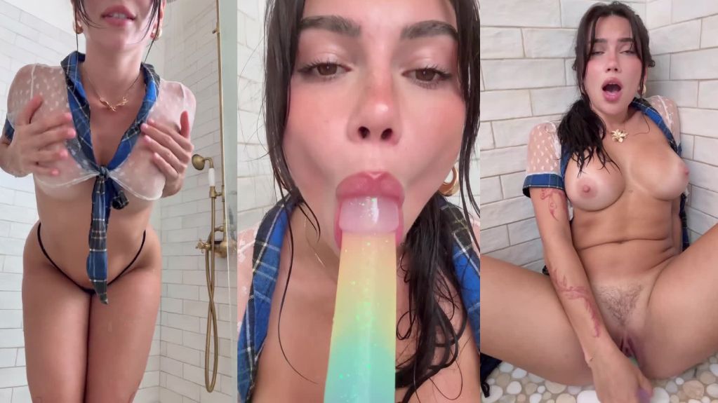 Observinglalaxo Masturbates With A Dildo After Striptease In The Shower Onlyfans Video Leaked