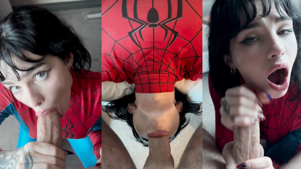 Emily Oram Blows A BWC In Her Spidey Suit Onlyfans Video Leaked